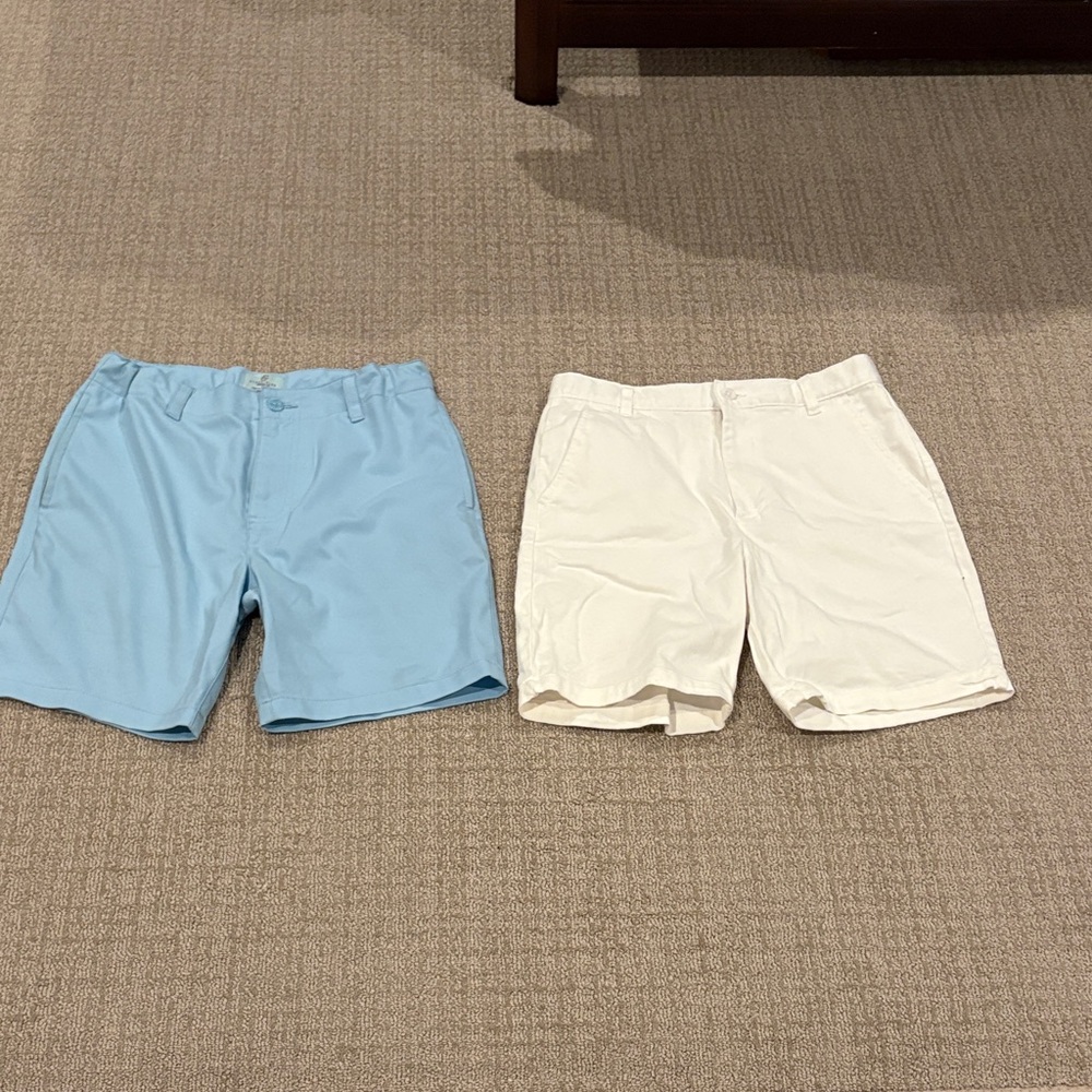 Class Club Kids Blue and White Shorts with adjustable waist